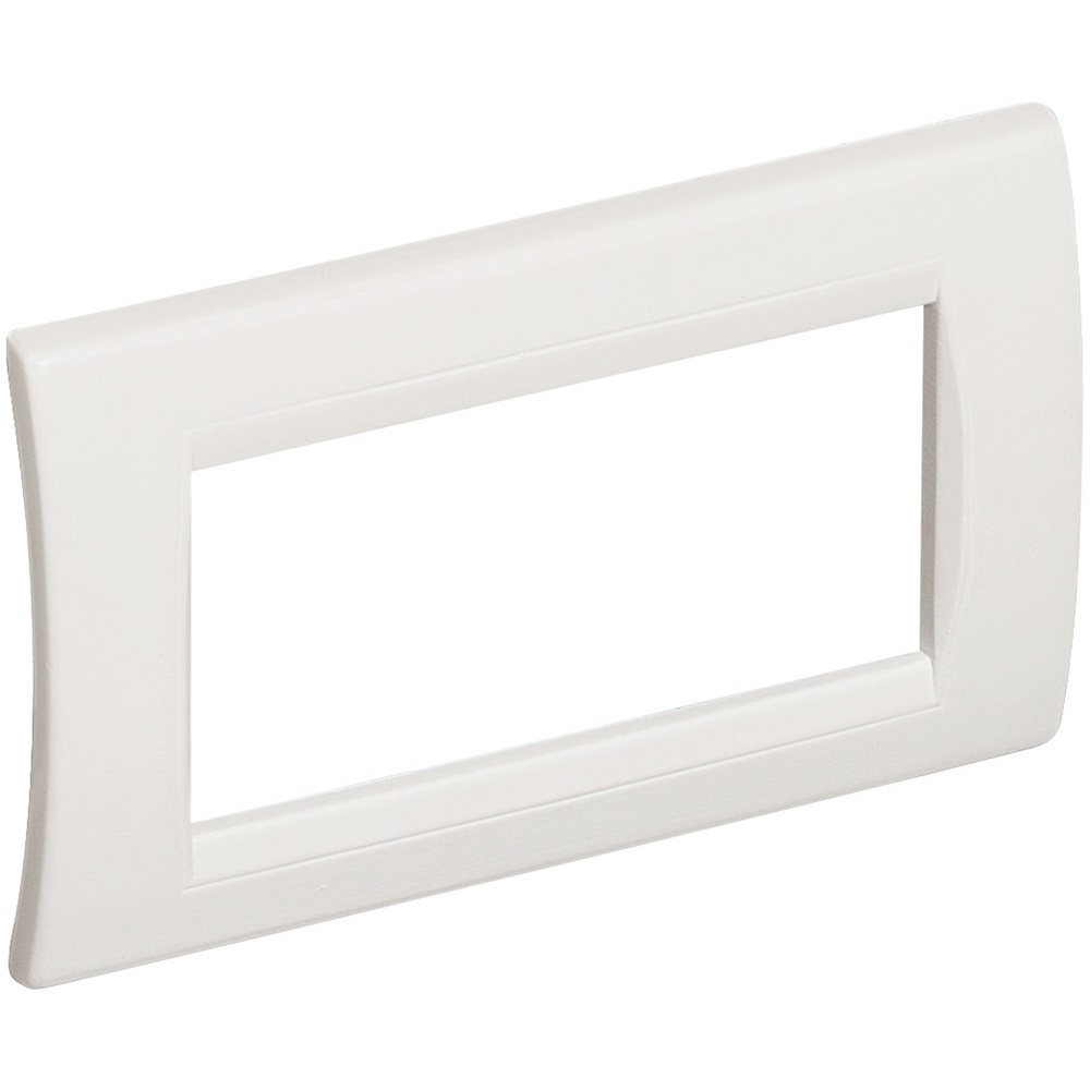 Placca curva 4 moduli resina per minicanale angolare 80x80mm interlink
