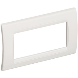 Placca curva 4 moduli resina per minicanale angolare 80x80mm interlink