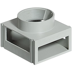 Elemento sottopavimento 4 ingressi resistente per impianti elettrici sotto pavimento