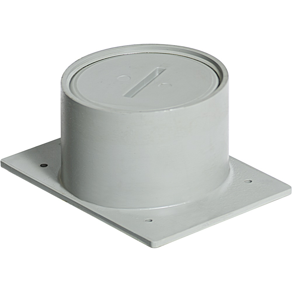Bocchettone resina diametro 70 mm base sottopavimento fissaggio torrette pavimenti rialzati