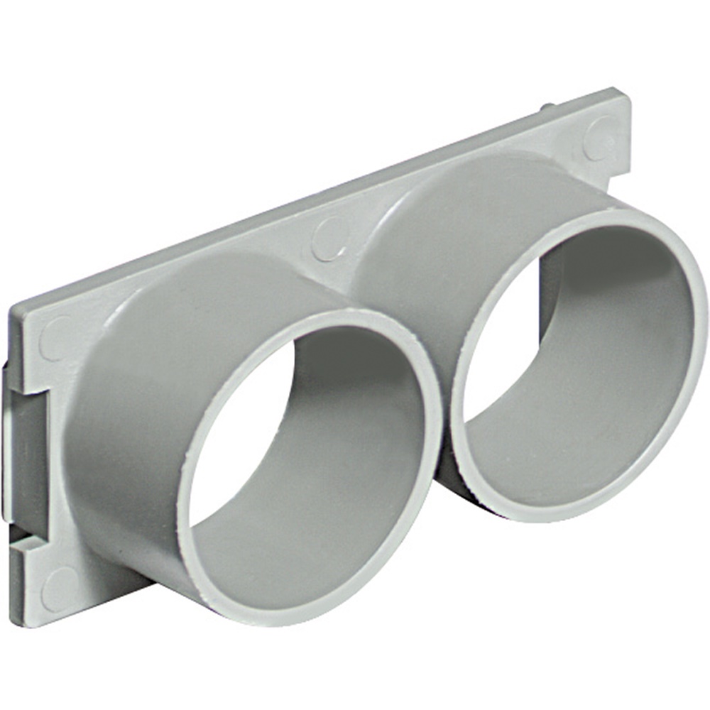 Sottopavimento fianchetto adattatore giunzione 2 tubi diametro 25 mm per impianti elettrici