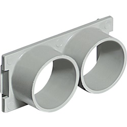 Sottopavimento fianchetto adattatore giunzione 2 tubi diametro 25 mm per impianti elettrici