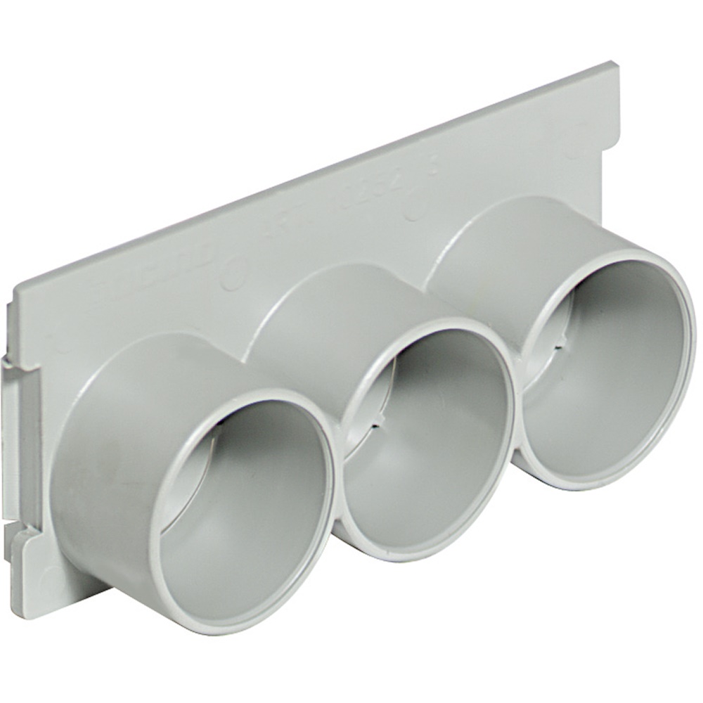 Sottopavimento fianchetto resina ingresso 3 tubi diametro 25 mm per impianti elettrici