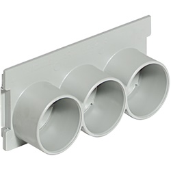 Sottopavimento fianchetto resina ingresso 3 tubi diametro 25 mm per impianti elettrici