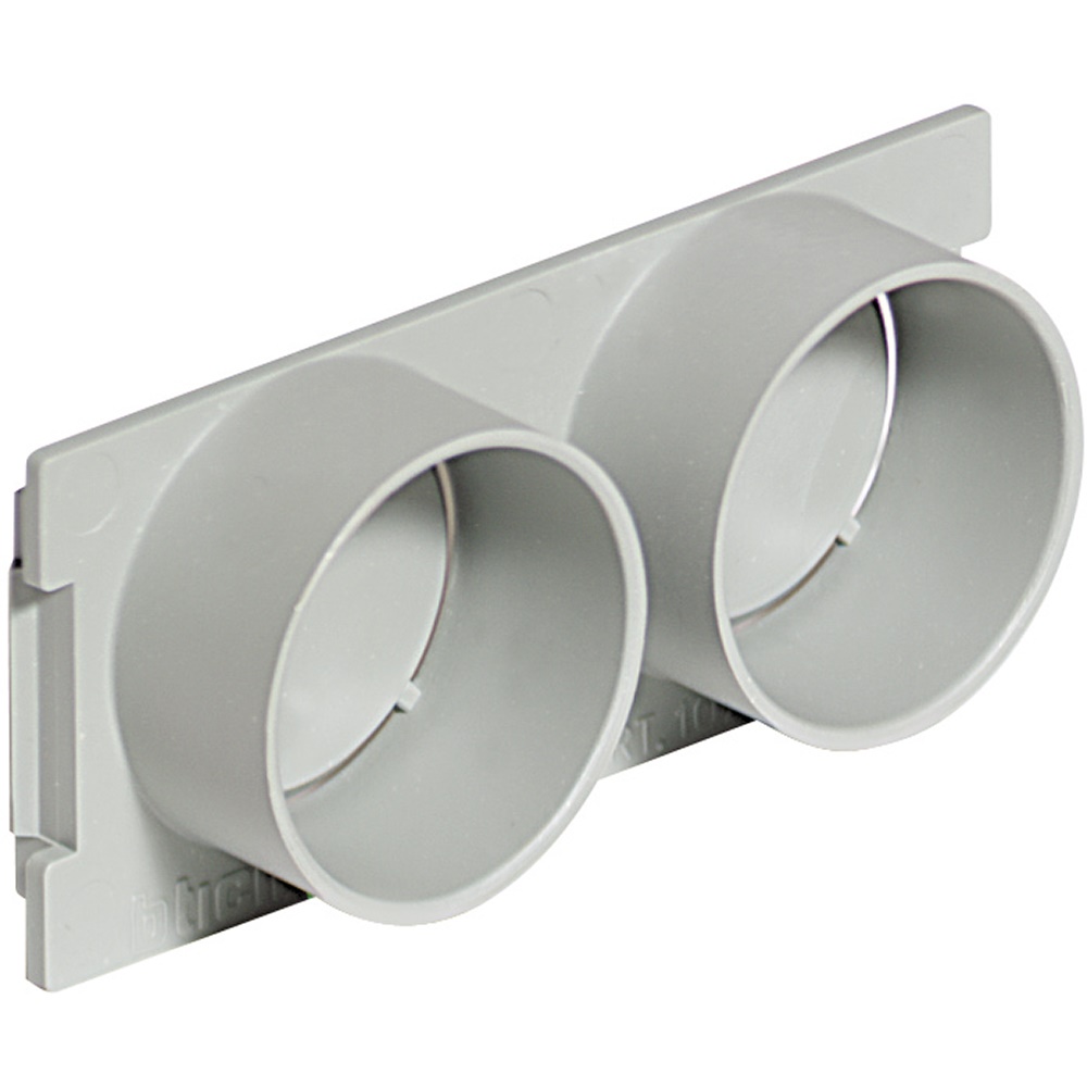 Fianchetto resina sottopavimento per ingresso 2 tubi diametro 32 mm impianti elettrici