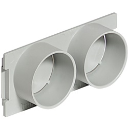 Fianchetto resina sottopavimento per ingresso 2 tubi diametro 32 mm impianti elettrici
