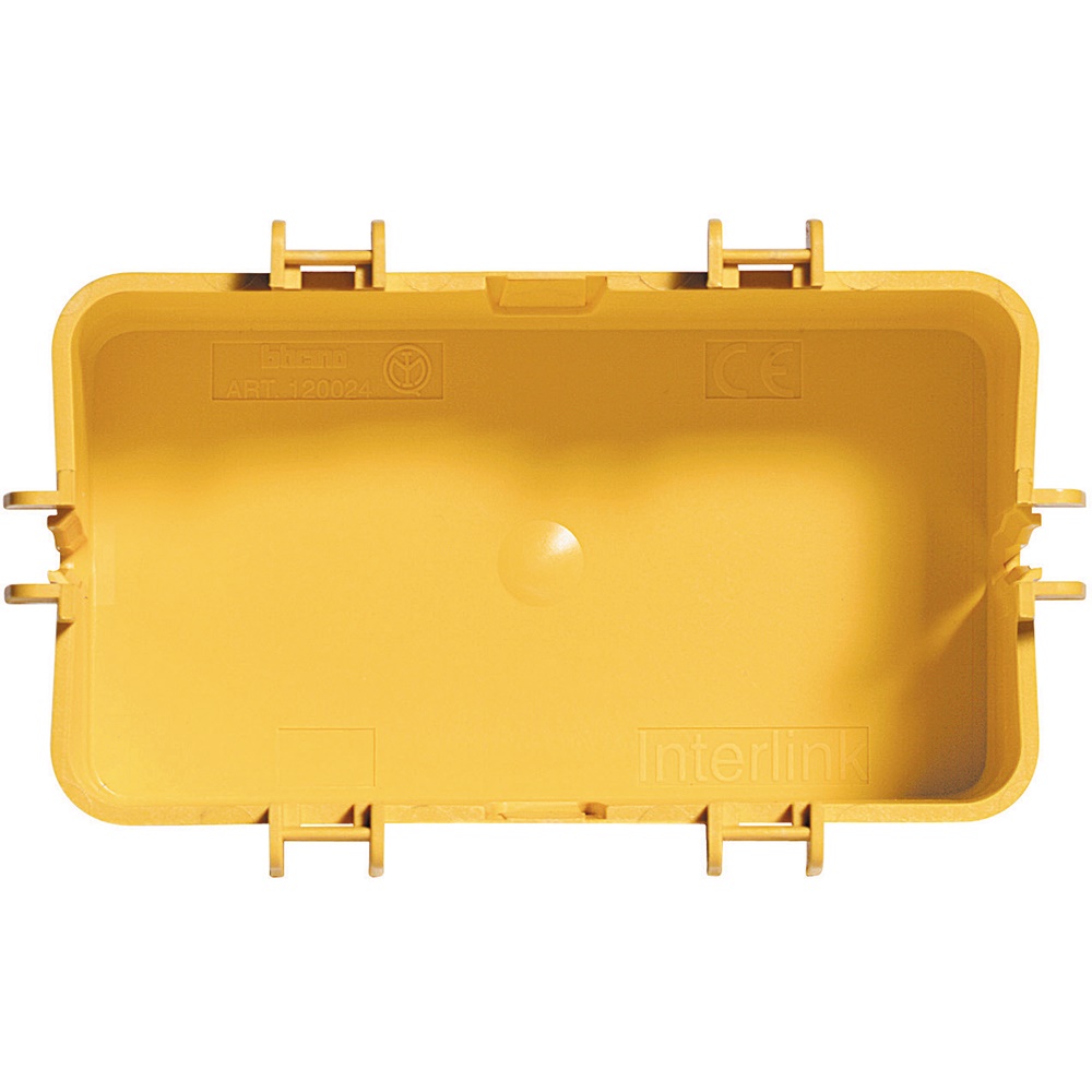 Scatola incasso Interlink 4 moduli plastica resistente installazioni elettriche residenziali e commerciali