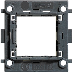 Supporto incasso Interlink per 2 moduli LivingLight colonne e canali angolari 80x80mm