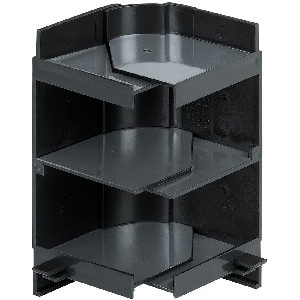 Fondo angolo interno plastico 120x60 mm per canalizzazione impianti elettrici