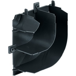 Fondo angolo piatto 120x60 mm Interlink per canaline impianti elettrici residenziali e commerciali