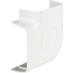 Copertura angolare piatta bianca 120x60 mm per protezione cavi interni residenziale e commerciale