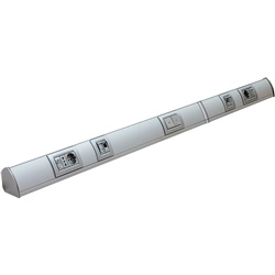 Canale PVC Interlink 2m per postazione lavoro impianti elettrici professionali