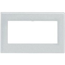 Placca Matix 4 moduli colore tecnico per montaggio incasso in canali apparecchi elettrici