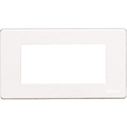 Torrette incasso frontale 4 moduli Matix installazioni elettriche modulari colore bianco