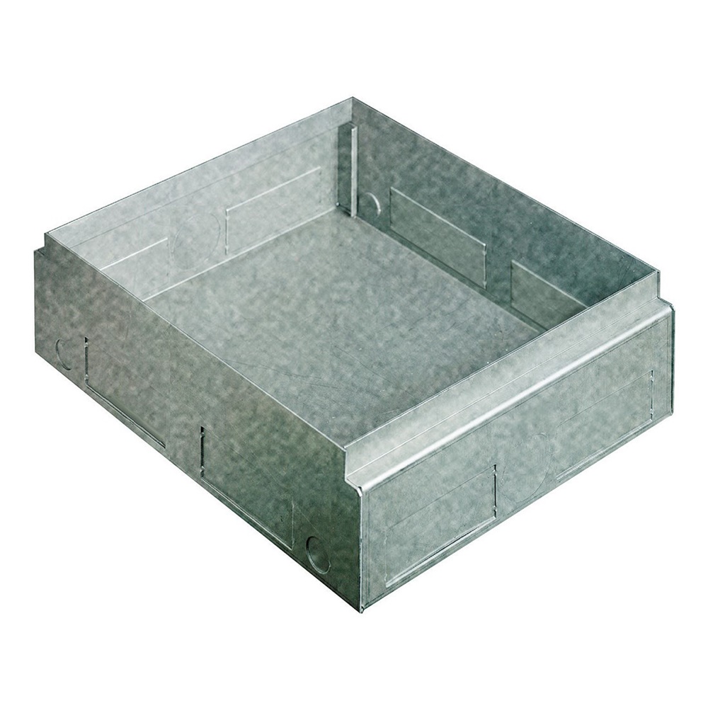 Scatola zincata incasso torrette 8/10 moduli per pavimenti cemento impianti elettrici professionali