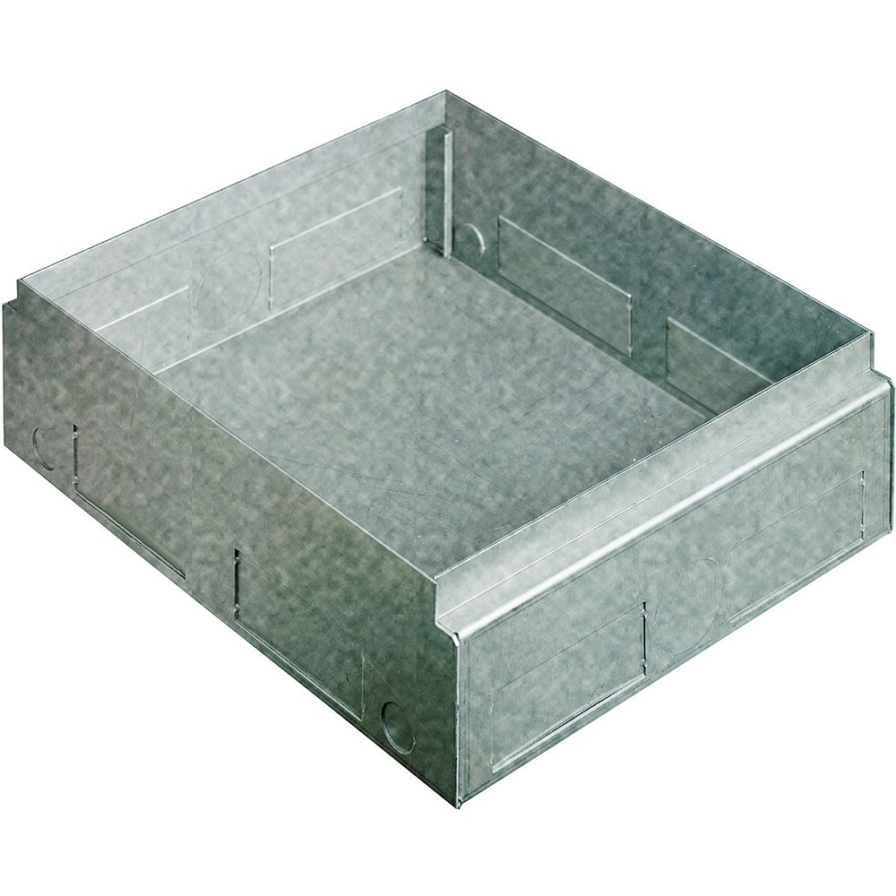 Scatola zincata da incasso per torrette 24/30 moduli pavimenti cemento