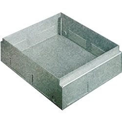 Scatola zincata da incasso per torrette 24/30 moduli pavimenti cemento