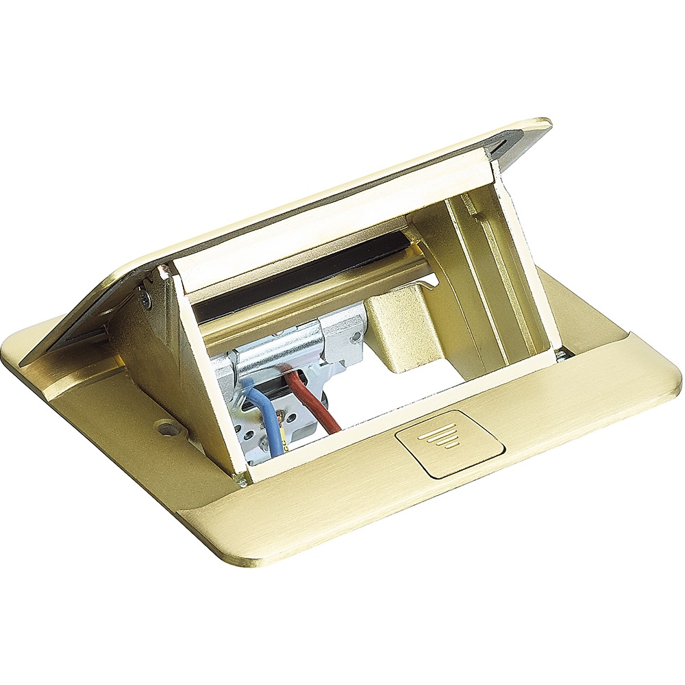 Sottopavimento pop-up 4 moduli ottone incasso pavimenti flottanti living-light Matix