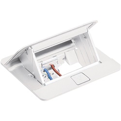 Pop up sottopavimento 4 moduli bianco per installazioni elettriche da scrivania
