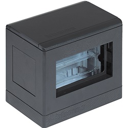 Torretta bifacciale 4+4 poli resina antracite per impianti elettrici professionali