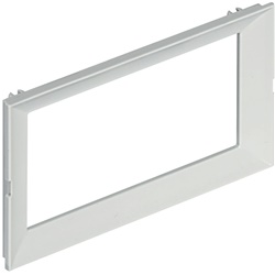 Supporto torrette elettriche 4 poli con mostrina integrata LivingLight grigio incasso professionale