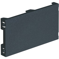 Copriforo grigio antracite Interlink 4 moduli per chiusura scomparti torrette modulari elettriche