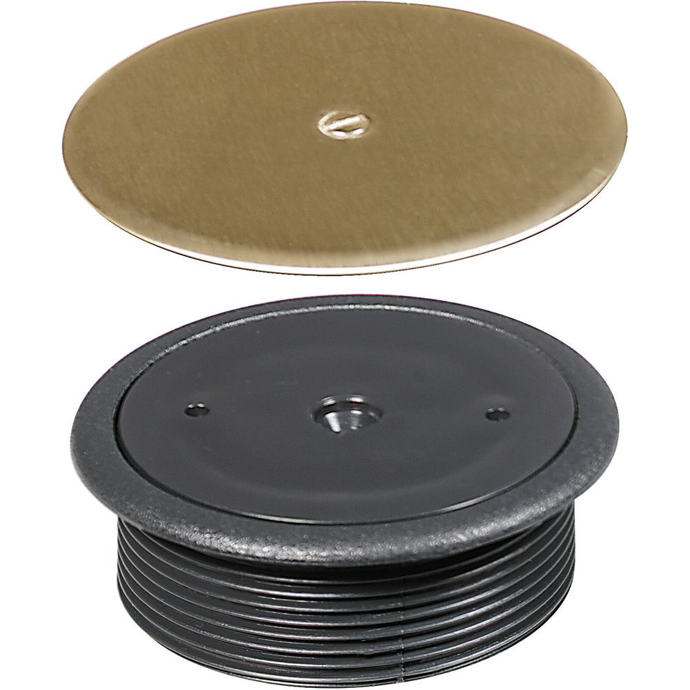 Tappo sottopavimento disco ottone resistente corrosione per bocchettoni 70 mm IP52