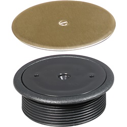 Tappo sottopavimento disco ottone resistente corrosione per bocchettoni 70 mm IP52