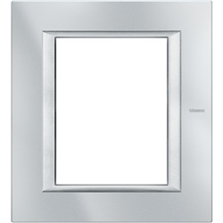 Placca rettangolare metallo 3+3 moduli incasso Axolute