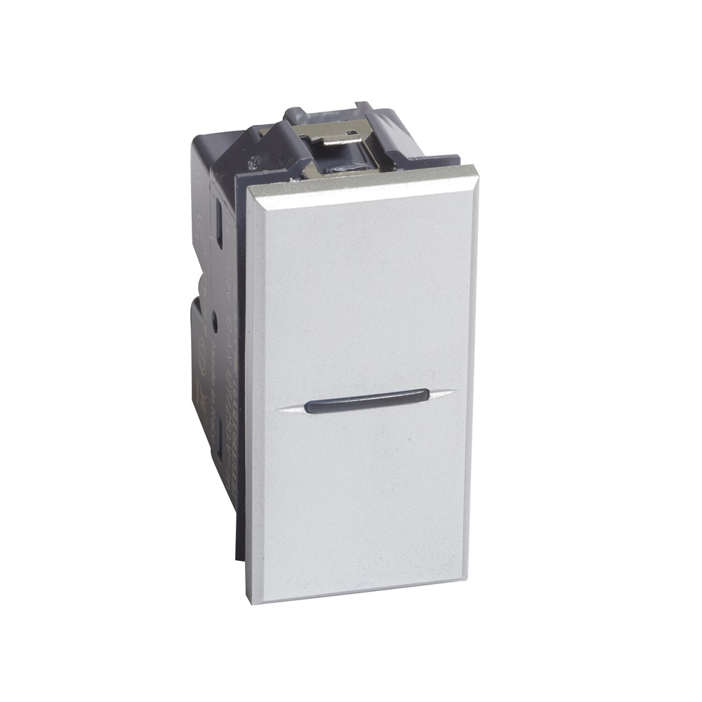 Interruttore unipolare AXO 10A 1 modulo compatto per impianti elettrici residenziali e commerciali
