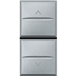 Commutatore elettrico 1P 16A 250Vac doppio tasto 1-0-2 assiale per impianti professionali