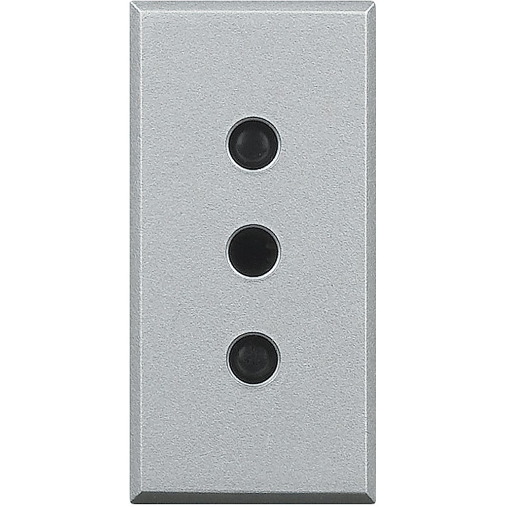 Presa elettrica 2P+T 10A 250V interasse 19mm alveoli schermati uso domestico e professionale