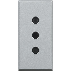 Presa elettrica 2P+T 10A 250V interasse 19mm alveoli schermati uso domestico e professionale