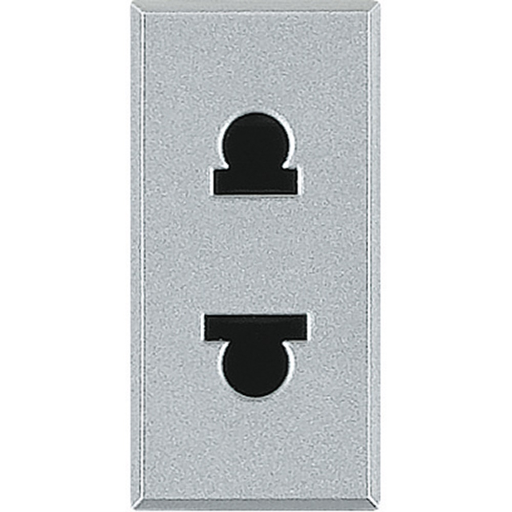 Presa standard Euro-Usa 2P 16A 127/250Vac per impianti civili residenziali