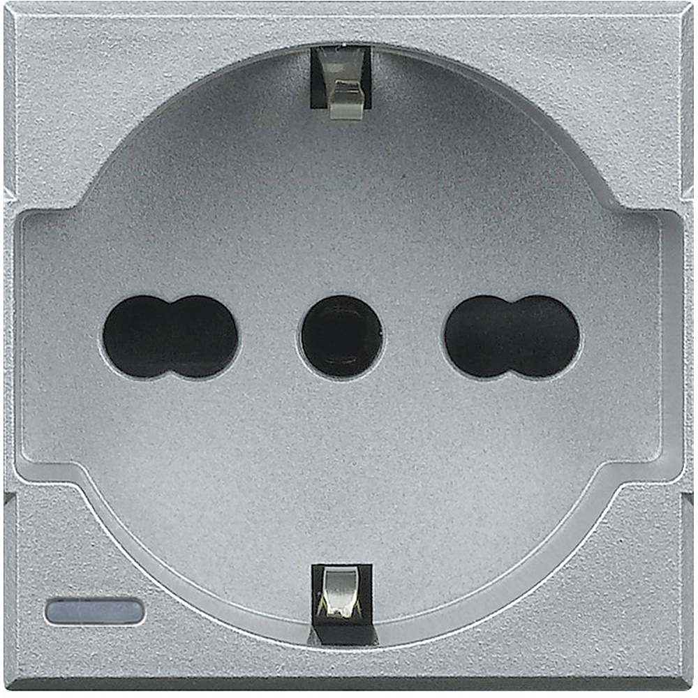 Presa 2P+T 16A 250V compatibile standard tedesco Italia