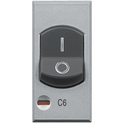 Magnetotermico 1P+N 6A 1,5kA interruttore automatico bipolare per impianti elettrici