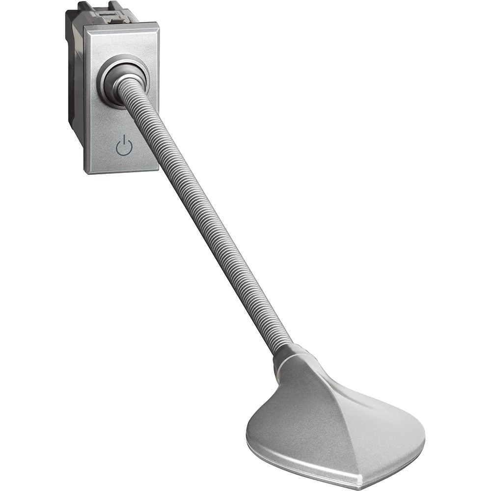 Lampada da lettura dimmerabile LED 3W braccio flessibile 31 cm per testata letto