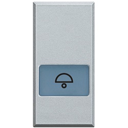 Pulsante campanello Axolute illuminabile 1 modulo residenziale/commerciale