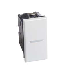 Interruttore unipolare AXO 1P 10A 250V compatto bianco per impianti civili e industriali