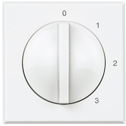 Selettore rotativo 1 via 4 posizioni 230V 3A comando condizionatori camere albergo Axolute bianco