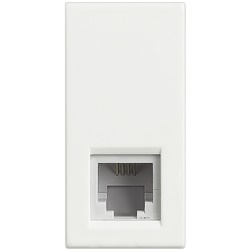 Connettore telefonico RJ11 tipo K10 bianco per installazioni Axolute