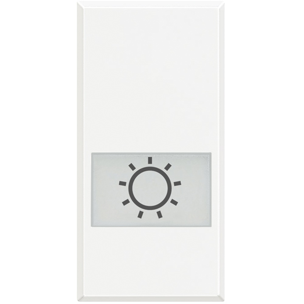 Tasto serigrafato lampada illuminabile 1 modulo bianco Axolute