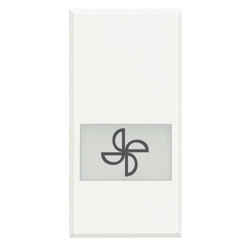 Tasto illuminabile aspiratore 1 modulo bianco Axolute residenziale