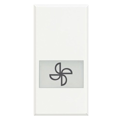 Tasto illuminabile aspiratore 1 modulo bianco Axolute residenziale