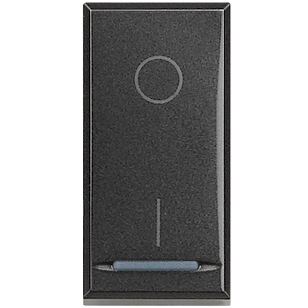 Interruttore 2P 16AX 250Vac Antracite per impianti elettrici residenziali