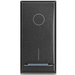 Interruttore 2P 16AX 250Vac Antracite per impianti elettrici residenziali