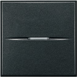 Invertitore 1P 16A 250Vac assiale 2 moduli antracite per impianti elettrici