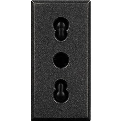 presa bipasso 2P+T 10/16A antracite per installazioni domestiche e professionali Axolute