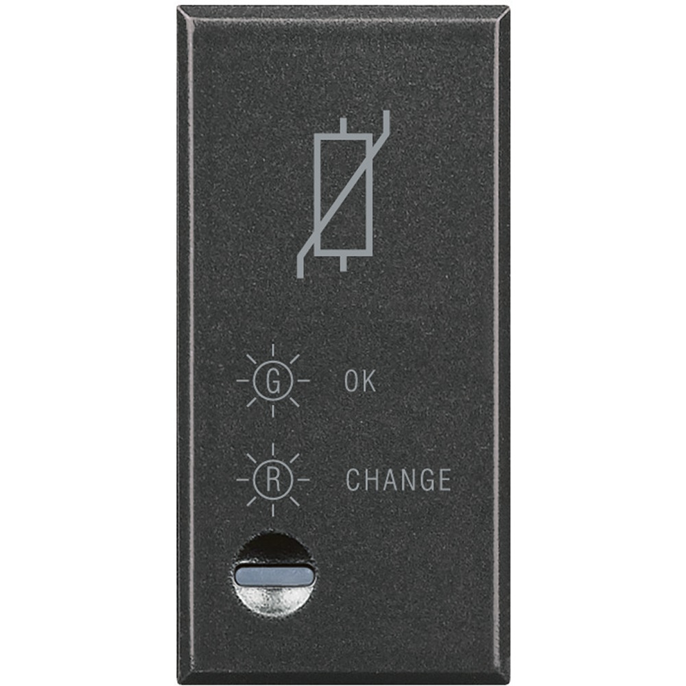 Scaricatore di tensione Axolute 230V limitatore sovratensione antracite per impianti elettrici