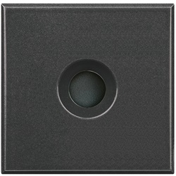 Uscita cavo AXOLUTE 2 moduli foro 9 mm serracavo antracite per impianti elettrici